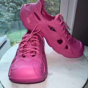 Vibrant Pink Athletic Rubber Shoes